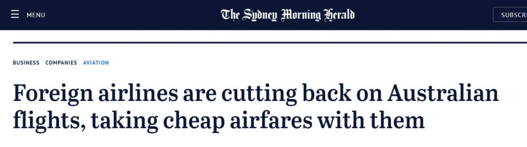 澳洲中国留学生又要割肉了！中澳往返航班大量关停，国际航线全面涨价！