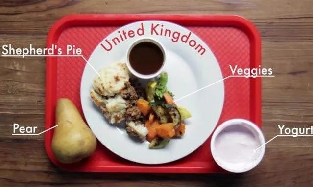 世界各国学校食堂餐，中国亮了，加拿大哭晕在厕所…