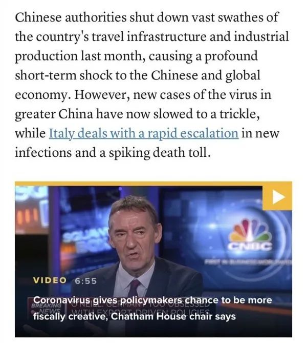 新冠肺炎“全球大流行”，西方专家纷纷呼吁效仿中国抗“疫“模式