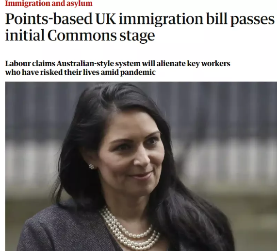 英国工作签证正式拉开积分制移民的大幕！影响几何？