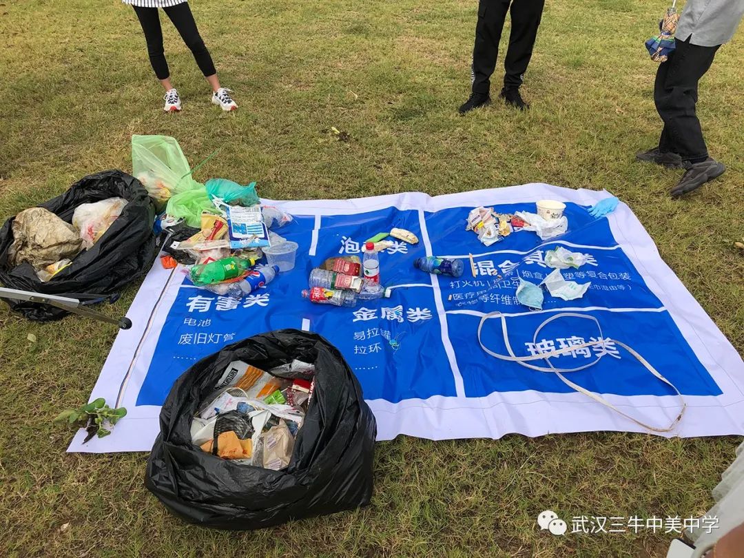 助力垃圾分类，武汉三牛中美中学「环保小分队」在行动