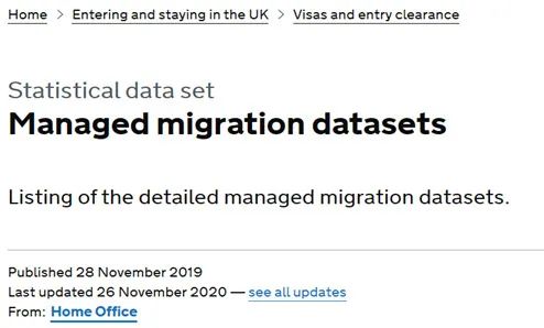 英国移民局发布2020年第三季度移民数据，搭上移民未班车