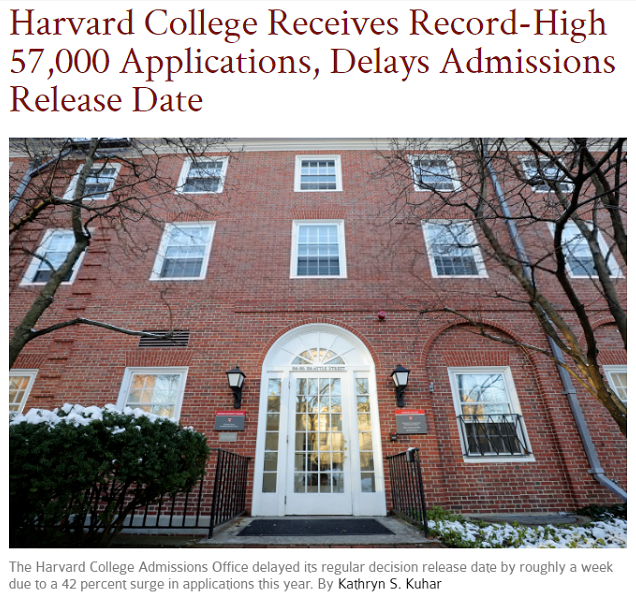 臻分享 | 忙不过来了，哈佛大学5.7万人申请，NYU破10万，UC系统25万+