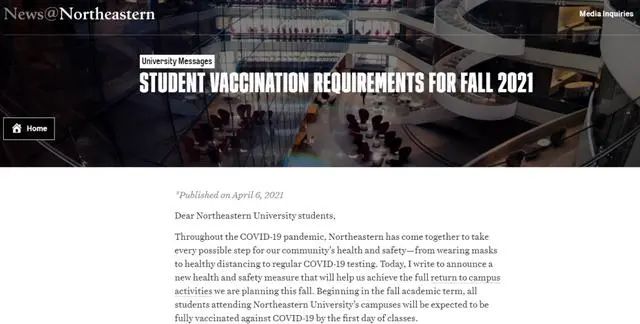 打美国疫苗+第三国隔离丨美国大学秋季开学计划陆续发布