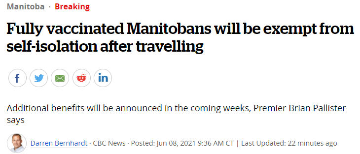 多省清零！加拿大接种率即将超越世界第一！旅游签可入，取消隔离令！