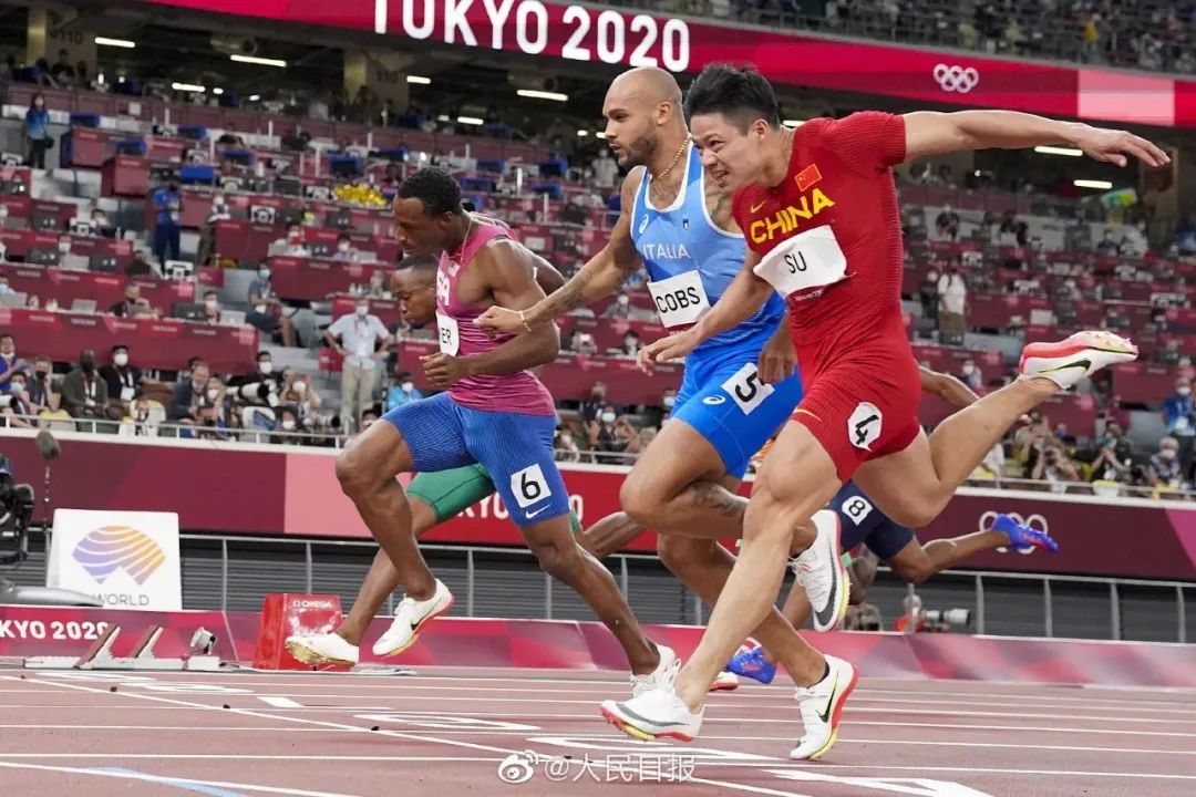 我的“添”！苏炳添获得奥运男子100米第六名！