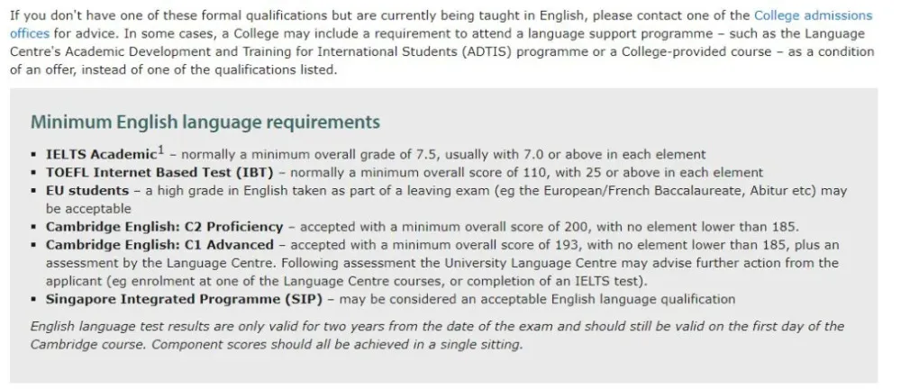 2022热门英国大学语言要求汇总！