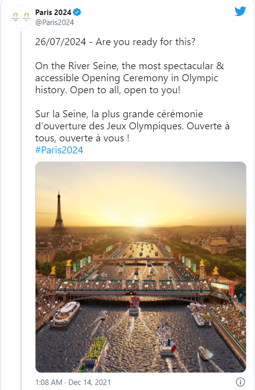 燃起来了！巴黎2024奥运会开幕式将在塞纳河上举行？还是法国人会玩儿！
