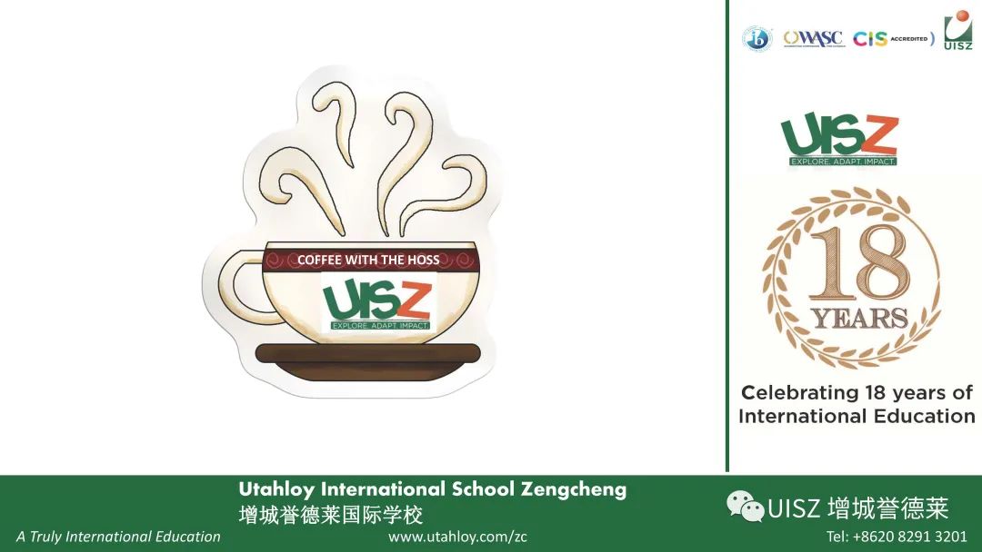 UISZ Review of coffee with head of Secondary “和中学校长共享咖啡”的家长会的回顾