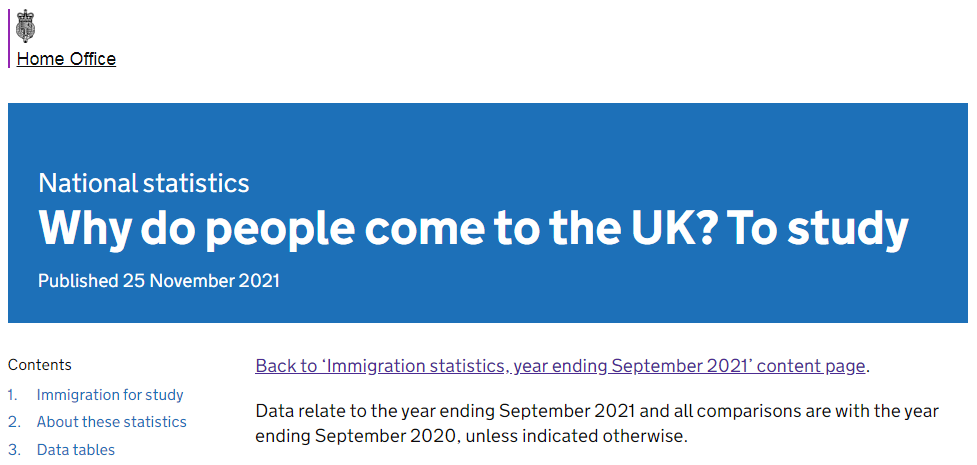 英国政府公布2021留学数据，疫情后“留学潮”来了