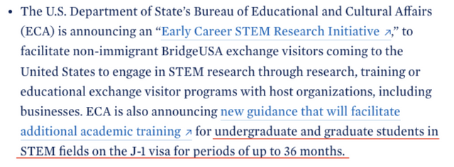 拜登政府宣布延长STEM专业留学生签证，OPT三年又扩大22个学科！