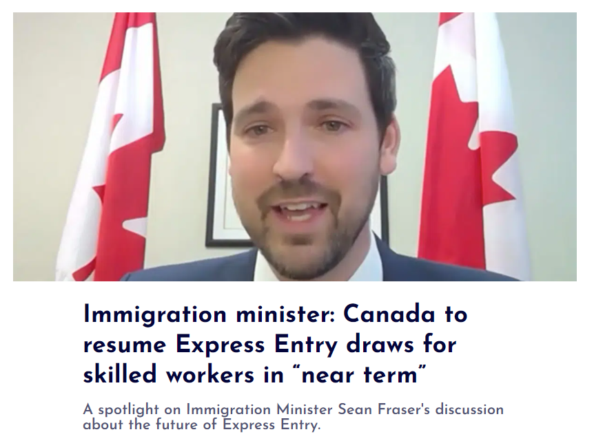 加拿大移民部部长：EE抽分有望恢复，并将对EE系统进行优化升级！