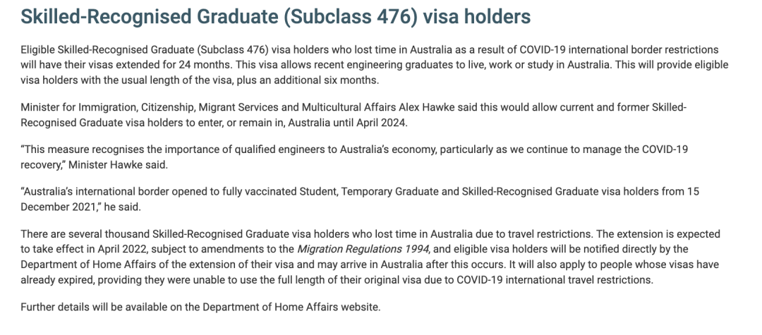 注意！澳洲政府改革这些签证，最长延期达2年，留学毕业生有福了！