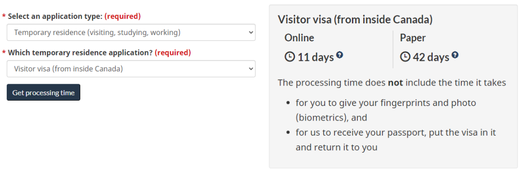 【加拿大签证更新】国内旅游签证审理时间从上百天缩短到60几天？