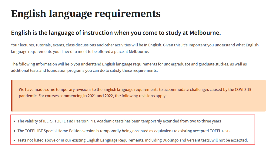 雅思取消了，咋办？看看澳洲大学还接受哪些语言成绩！