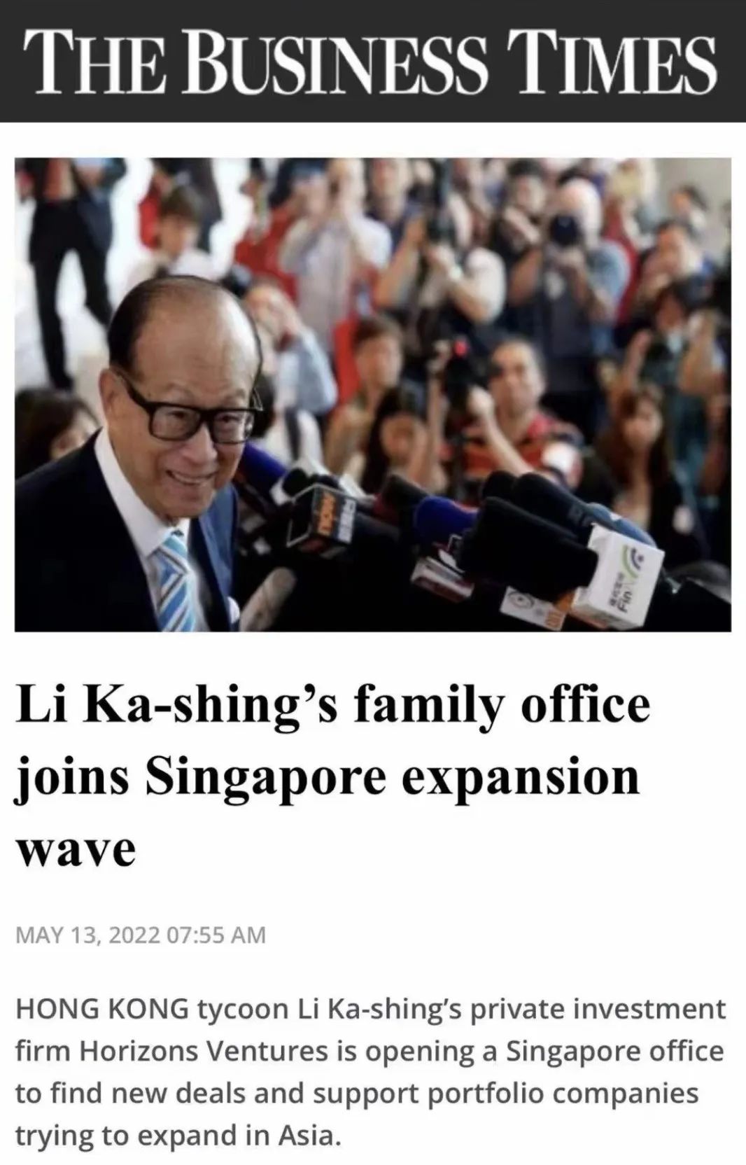 PKF帮助中国高净值客户定居新加坡