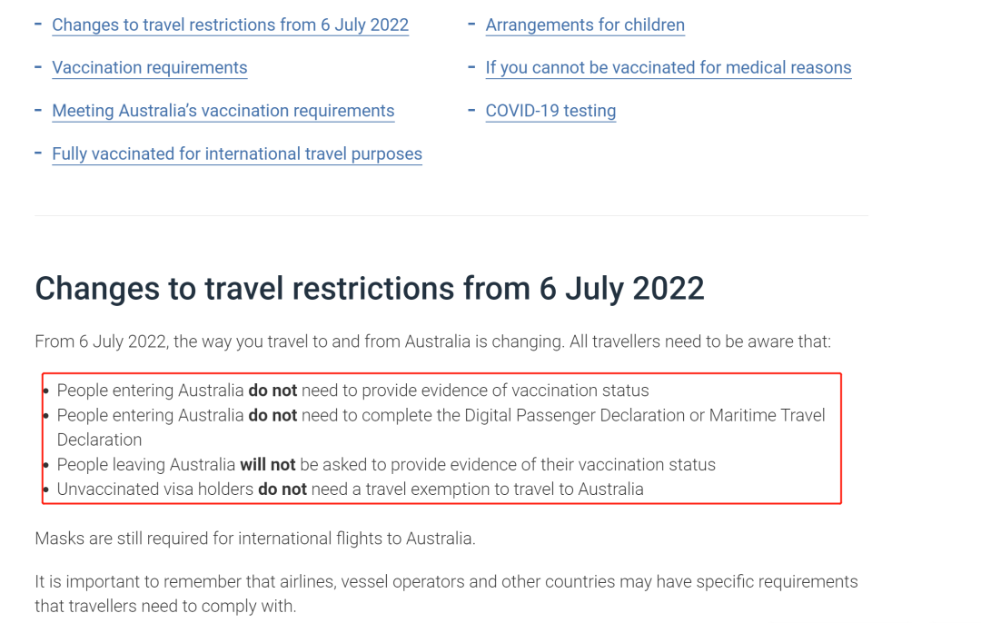 官宣！7月6日起澳洲取消入境疫苗要求，完全放开！