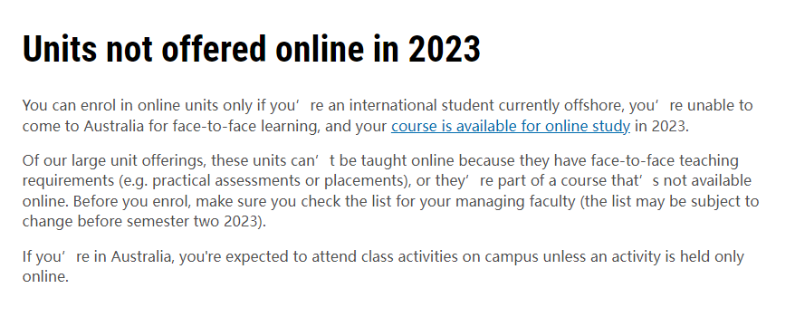 朗途留学 | 澳洲各院校2023年授课方式更新，网课&线下都有！