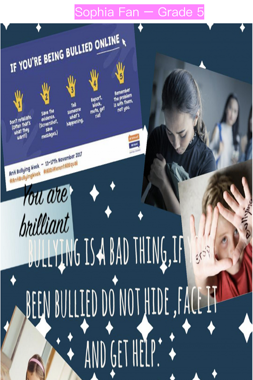 G5 Anti-Bullying Week Campaign 五年级反欺凌（校园暴力）周活动