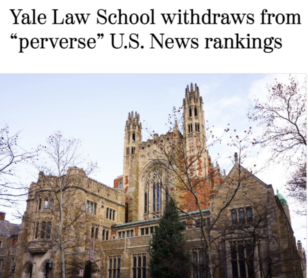 朗途留学 | 哈佛耶鲁法学院双双宣布退U.S.News排名！
