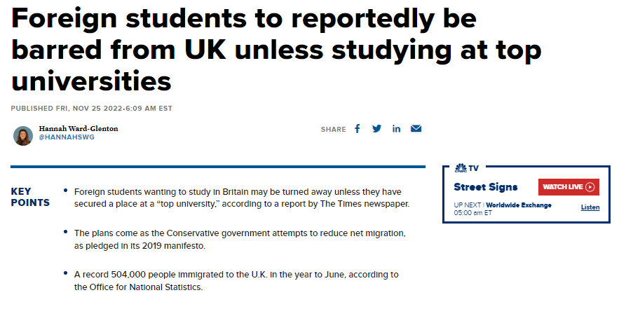 重磅！英国拟限制留学生数量，赴英或迎新局面