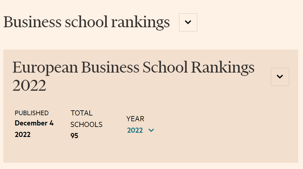 2022《金融时报》欧洲商学院排名发布：16所英国商学院上榜!