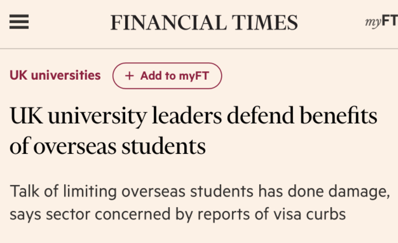 英国政府放弃限制留学生计划，宣布不再限制留学生数量！