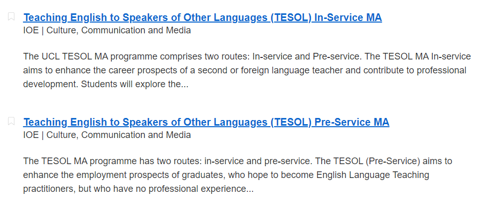 英国留学想读TESOL专业？TOP100最新入学要求了解一下