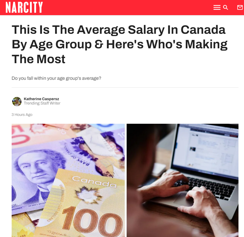 加拿大各年龄段的平均薪资出炉，这些人收入最高！