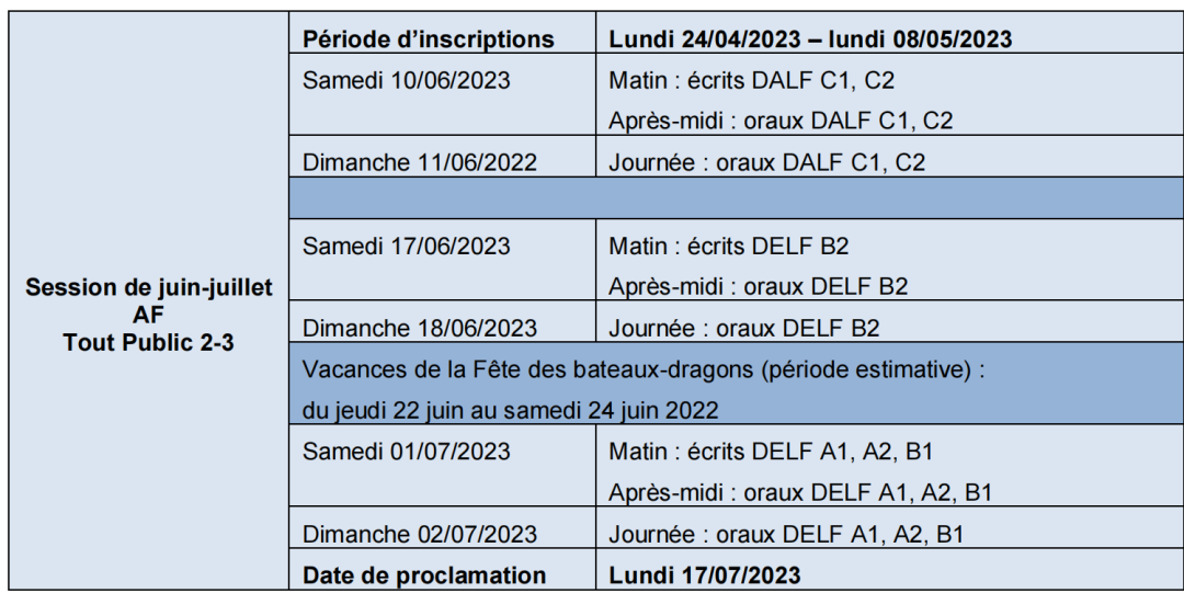 注意！2023年预签证法语考试和DELF/DALF法语考试时间公布！