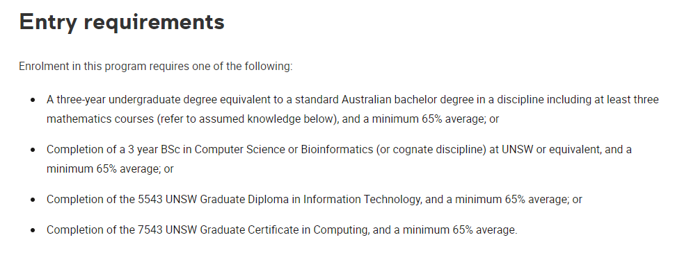 无背景跨专业申请计算机专业可行吗？来看澳洲八大录取要求汇总！