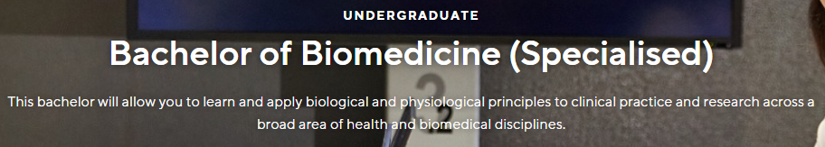臻分享 | 【澳本】西澳大学2024新专业：生物医学