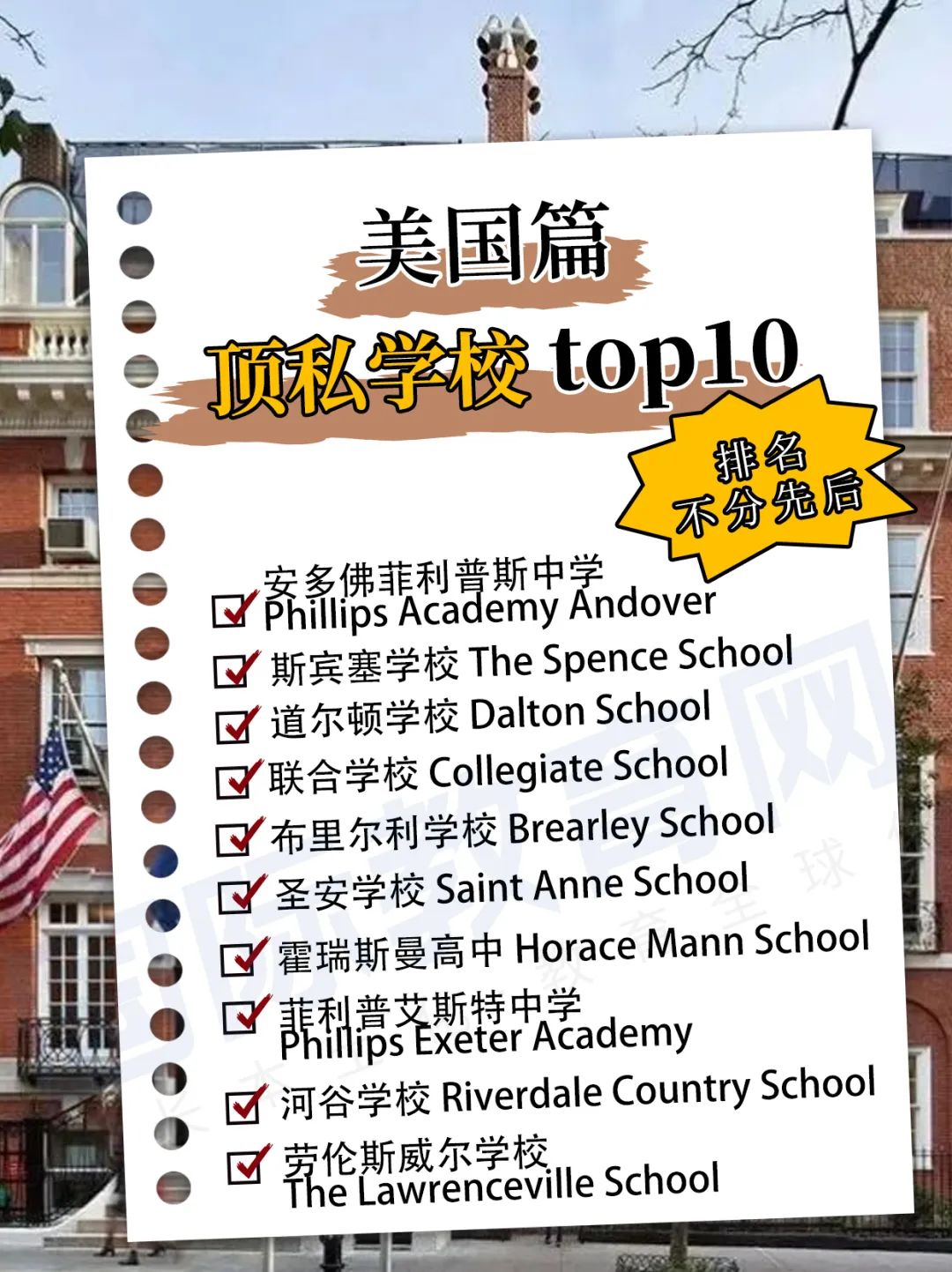 美国篇：最佳私立学校TOP10！