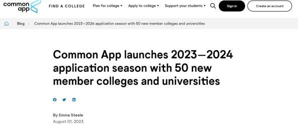 2024申请季 — Common App 系统最新变化分享！