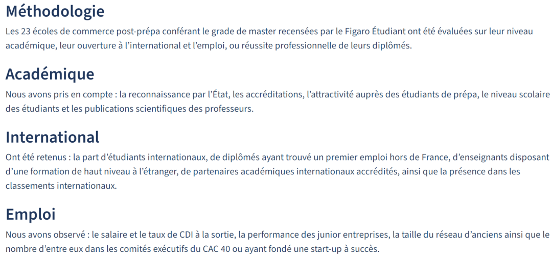 重磅 I «Le Figaro» 2024法国高商最新权威排名出炉！顶尖高商竞争激烈！