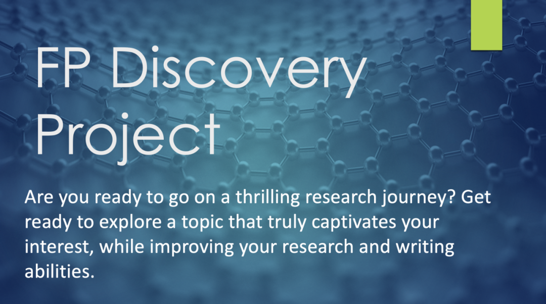 IBlog | 世华学校FP Discovery项目：启航IB学术研究