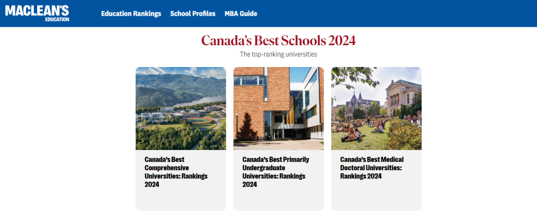 干货 | 加拿大留学最值得参考的排行榜——麦考林杂志大学排名